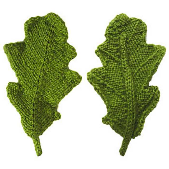 Free knitting patterns for flowers and leaves