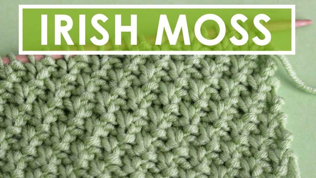 Free moss stitch scarf knitting pattern