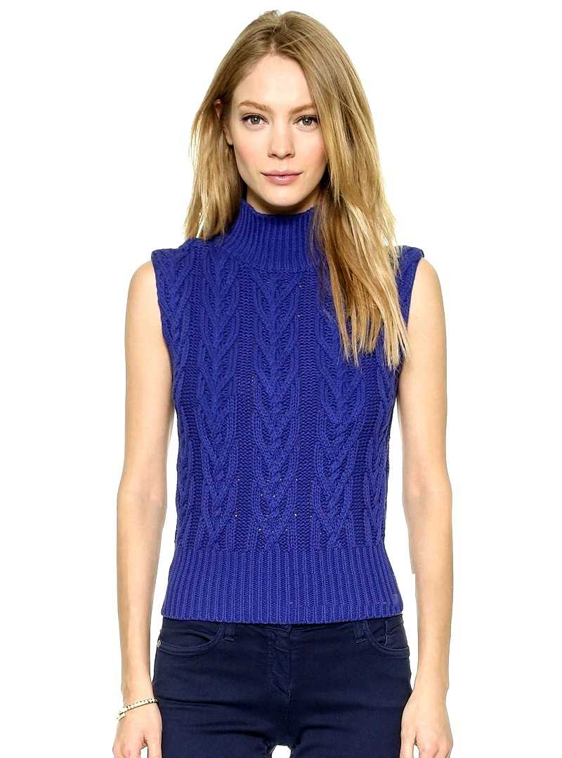 Free sleeveless pullover knitting knitted vest patterns for ladies