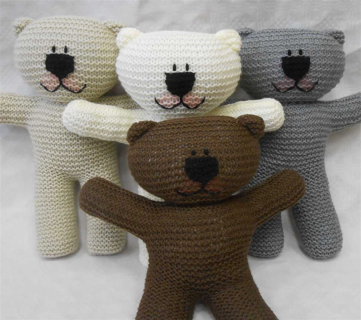 Free teddy bear knitting pattern pdf