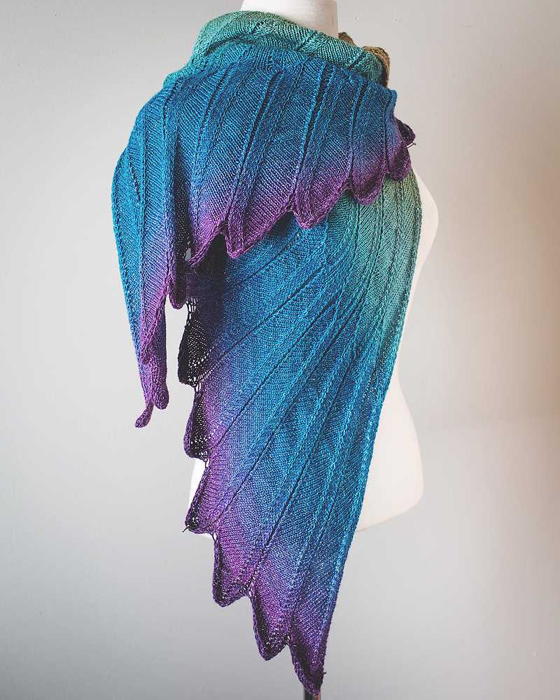 Free wingspan shawl knitting pattern