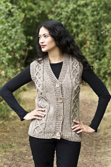 Free womens vest knitting patterns