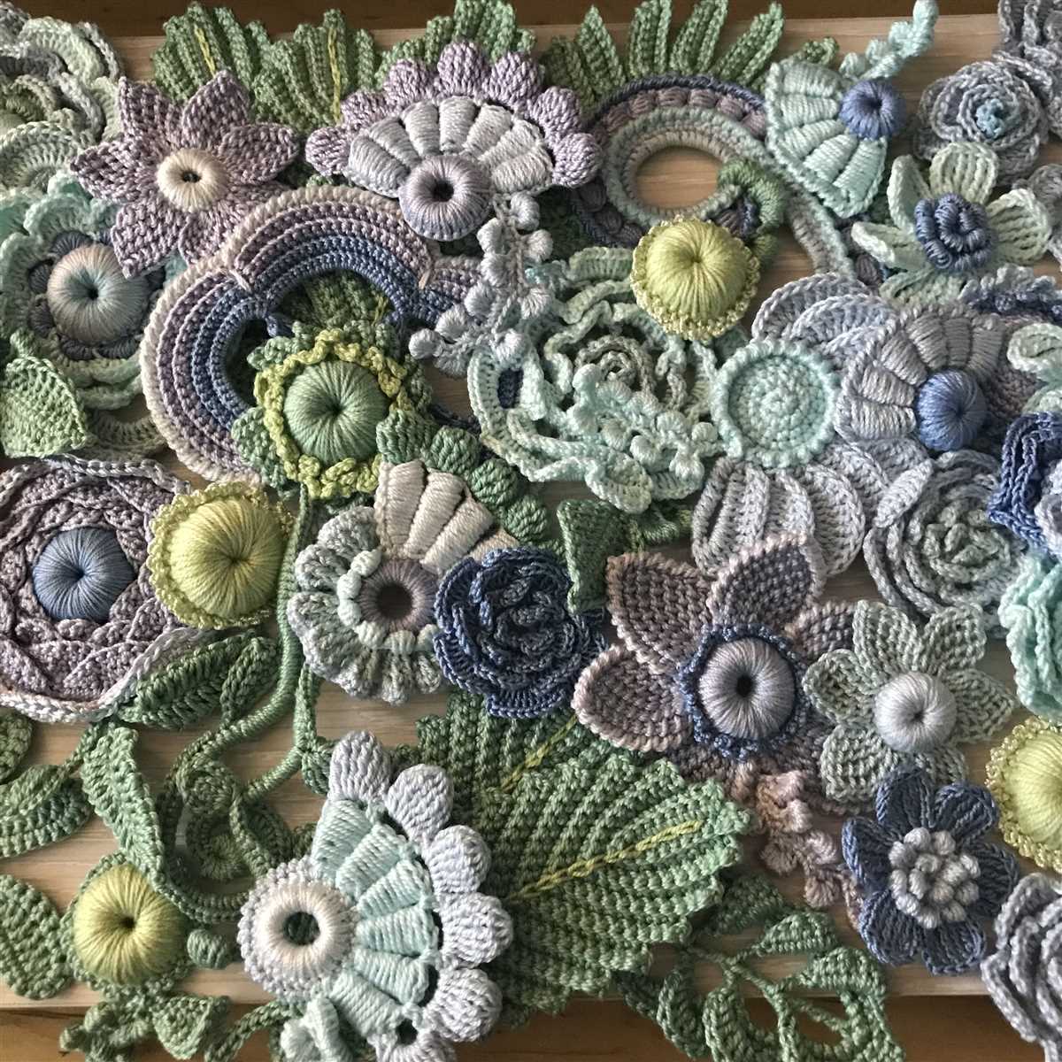 Freeform knitting and crochet patterns