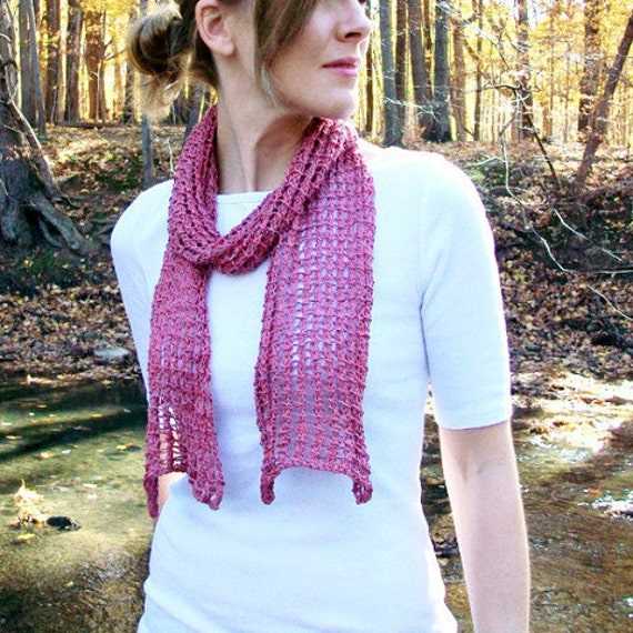 Frilly scarf knitting pattern