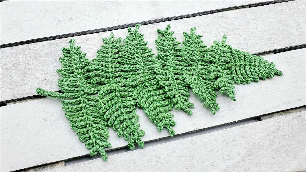 Ginkgo leaf knitting pattern