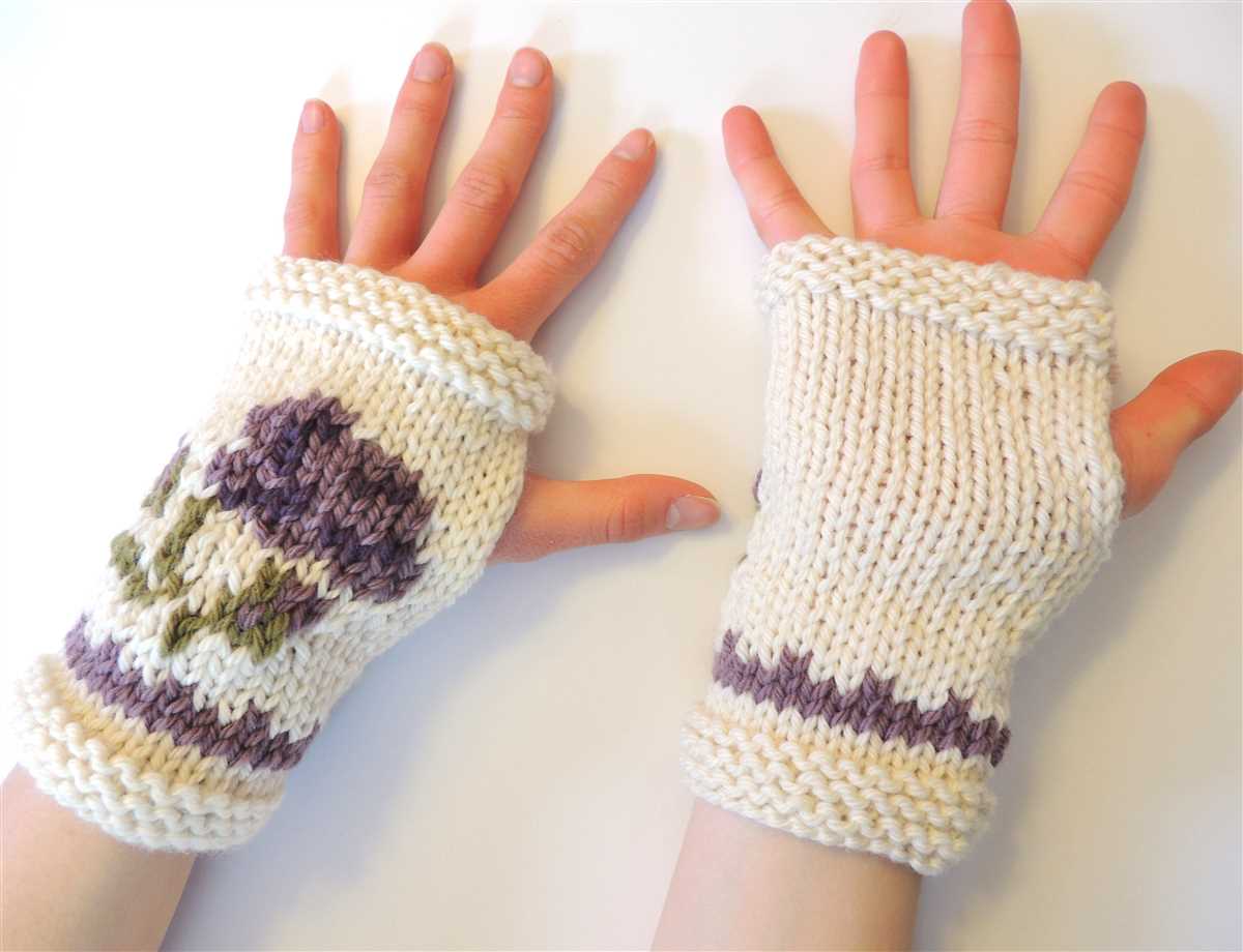 Gloves knitting pattern