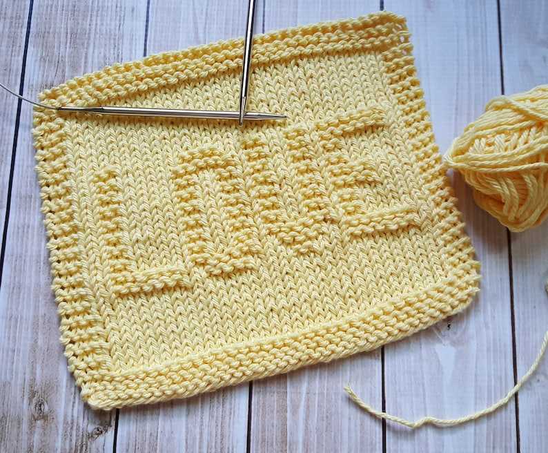 Grandma's favorite knit dishcloth pattern