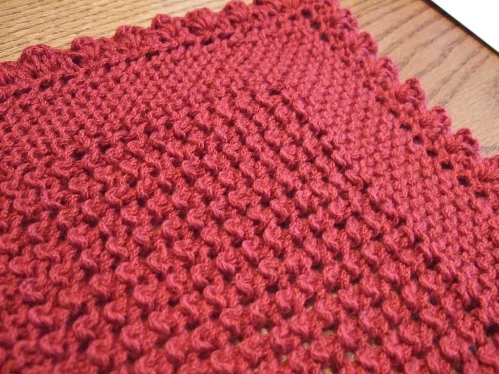 Grandma's favorite knit dishcloth pattern