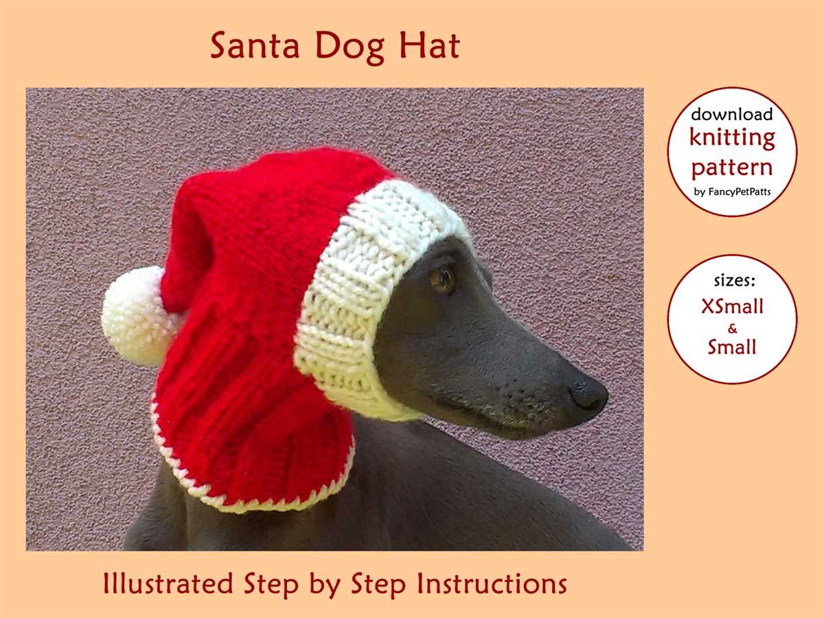 Greyhound hat knitting pattern
