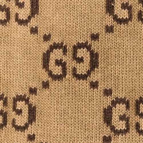 Gucci jacquard pattern knit scarf
