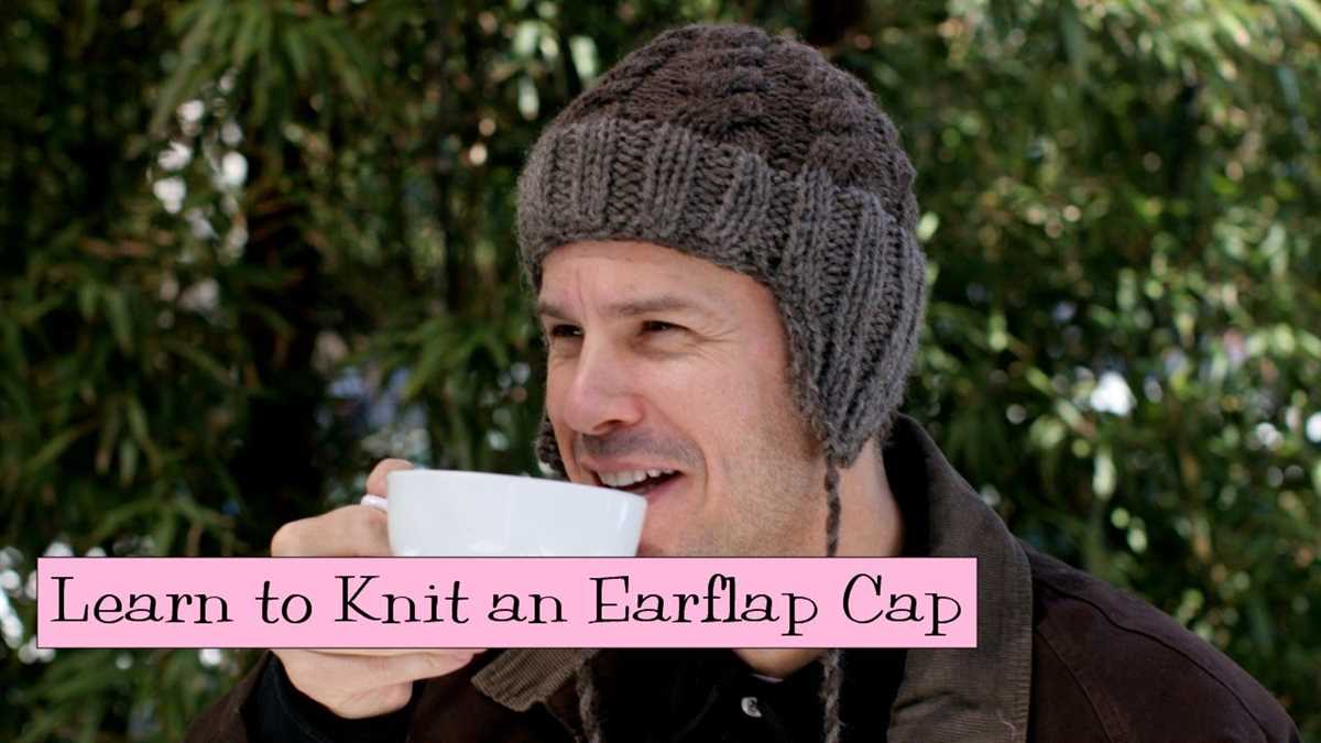 Hat with ear flaps knitting pattern straight needles