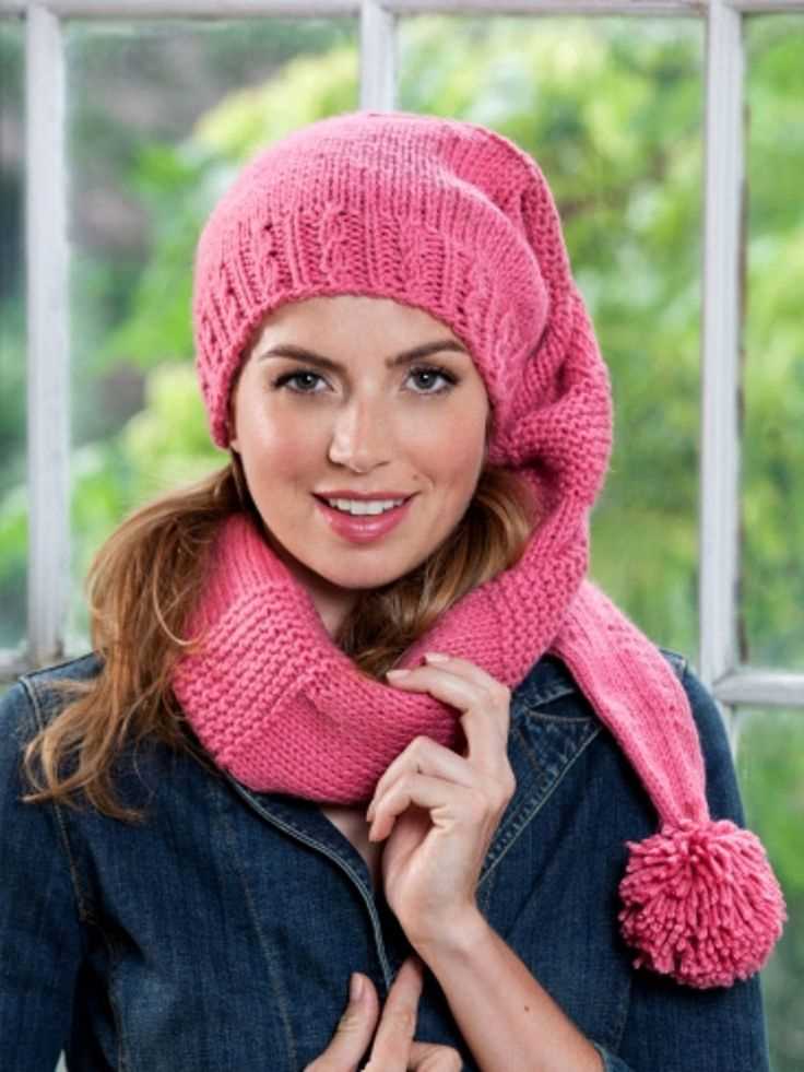 Hat and scarf knitting pattern
