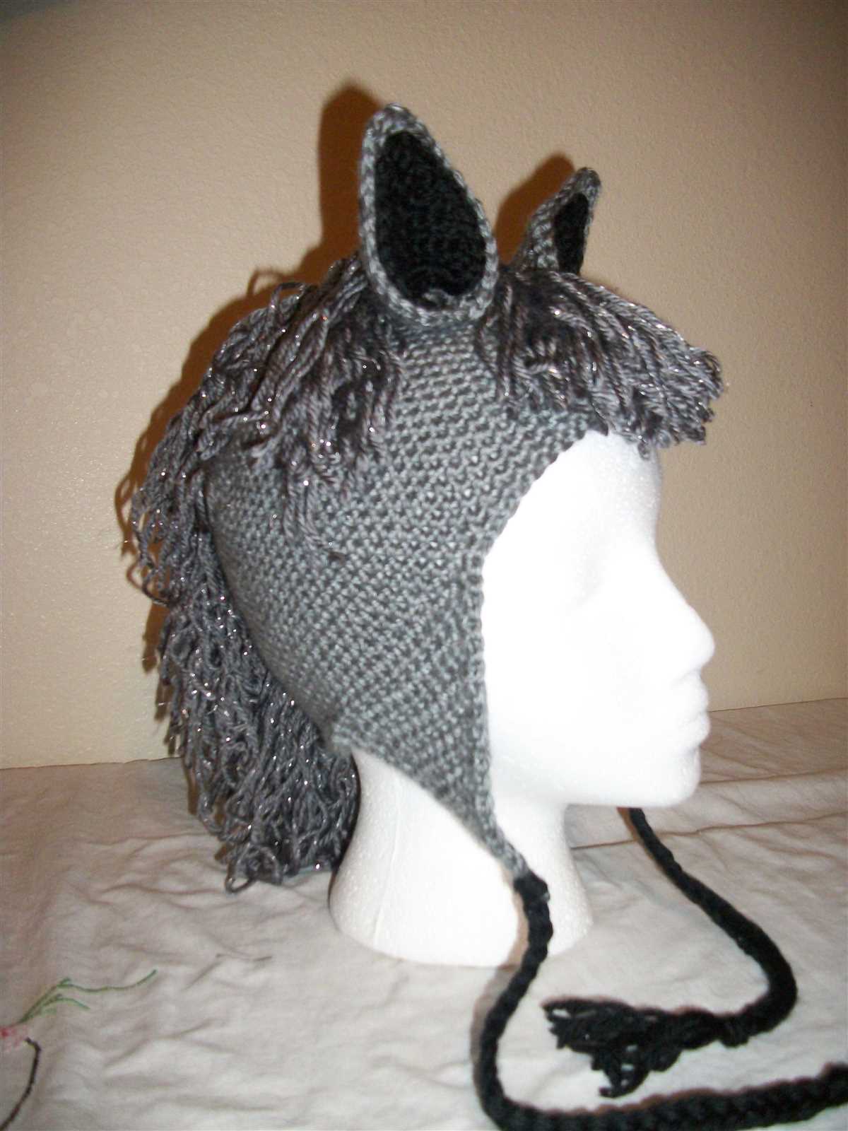 Hat for horse knitting pattern