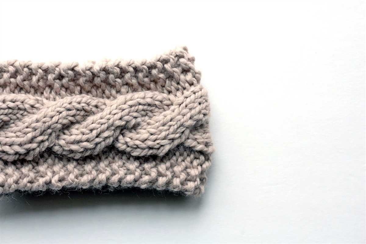 Headband pattern knit
