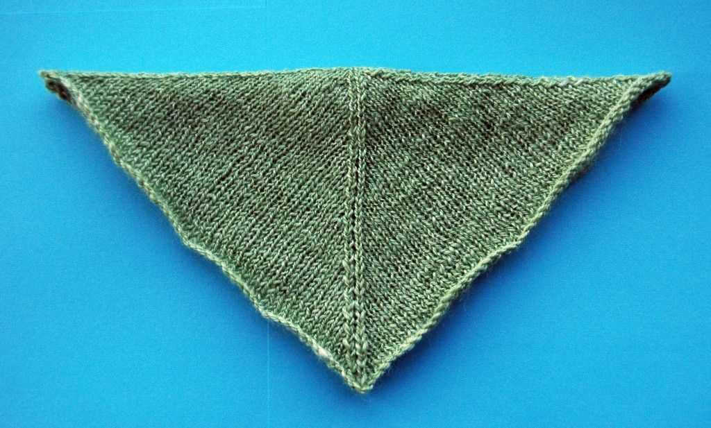 Heart shaped shawl knitting pattern