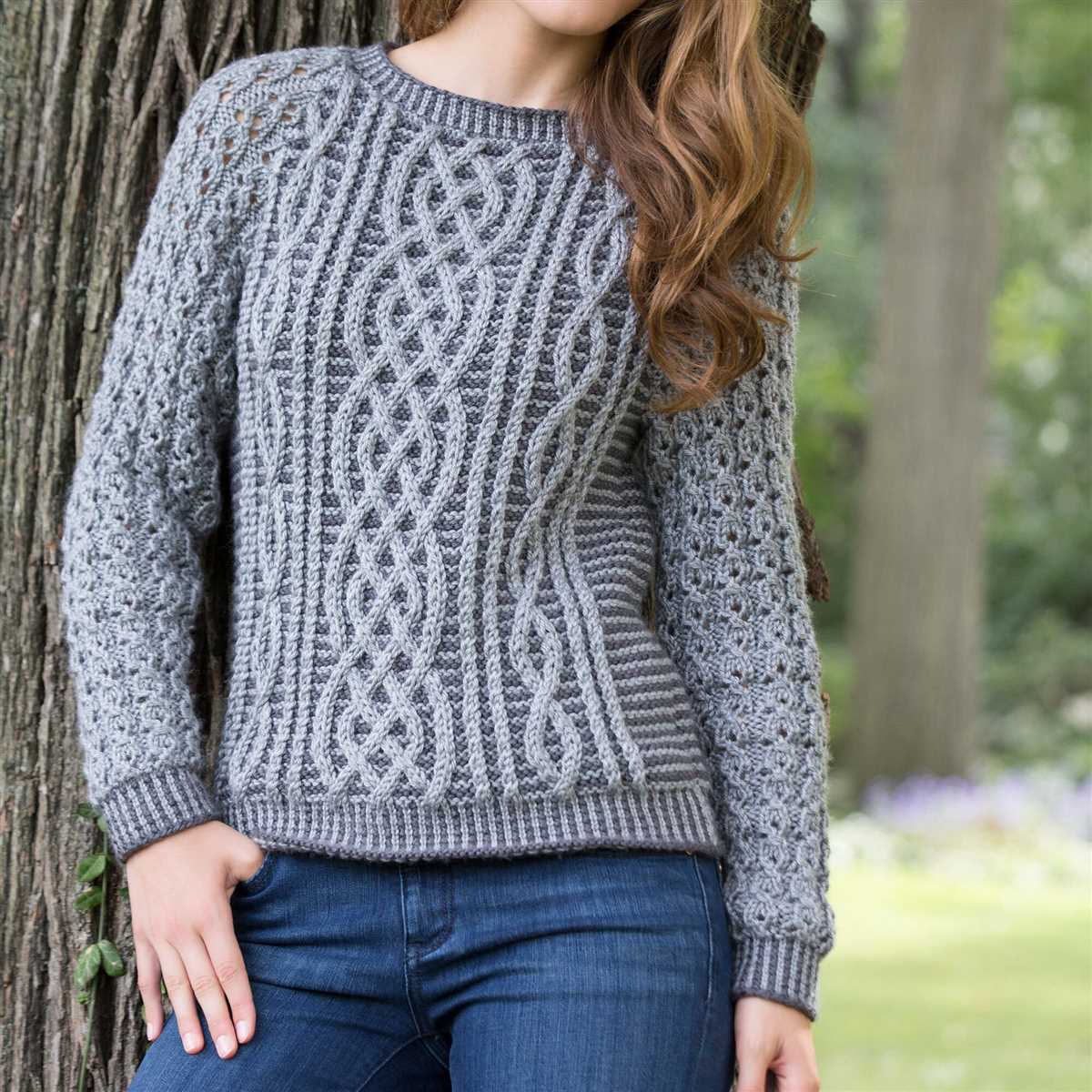 Heart sweater knitting pattern free