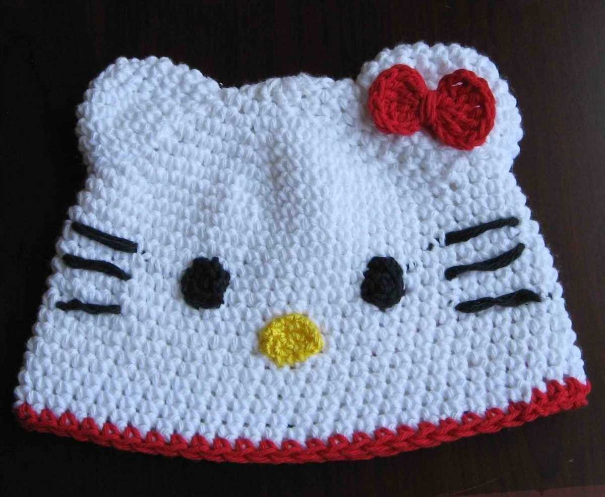 Hello kitty hat knitting pattern free