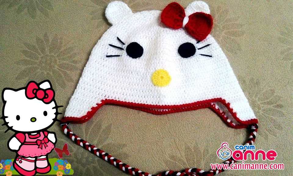 Hello kitty hat knitting pattern free