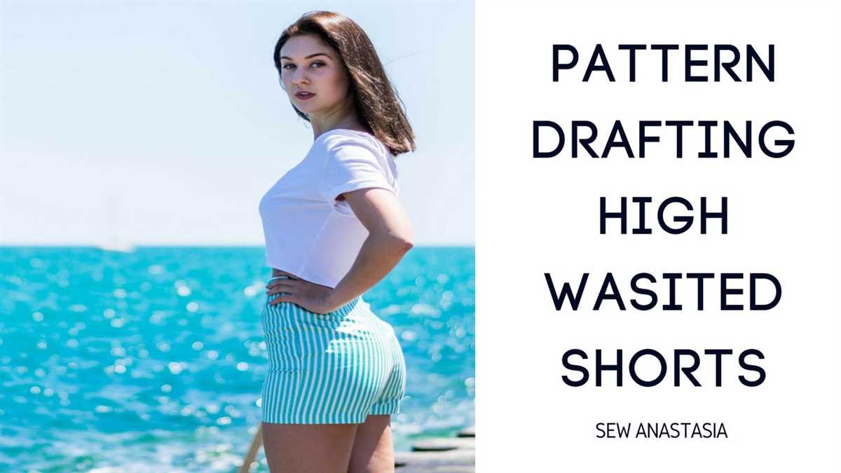 High waisted knit shorts pattern