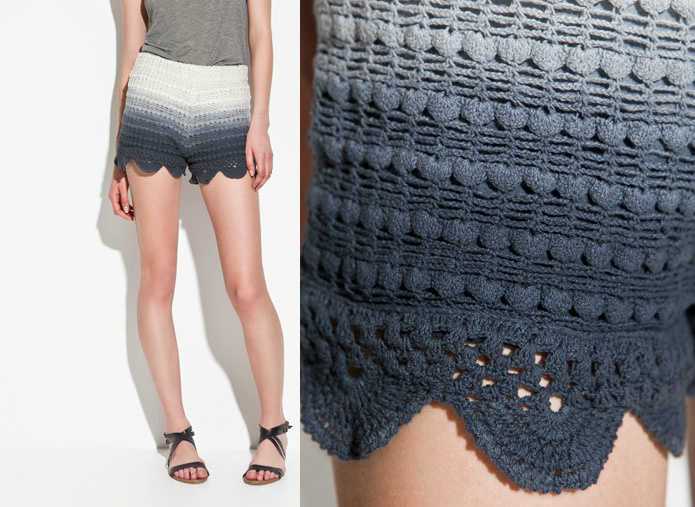 High waisted knit shorts pattern