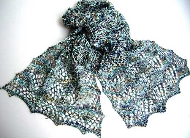 Homespun knit scarf pattern