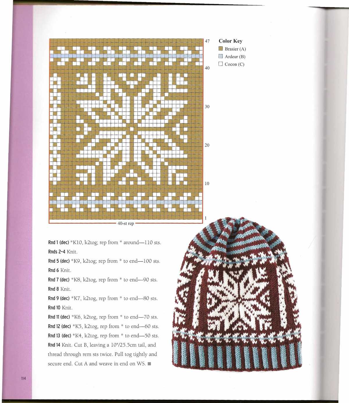 Homespun hat pattern knit