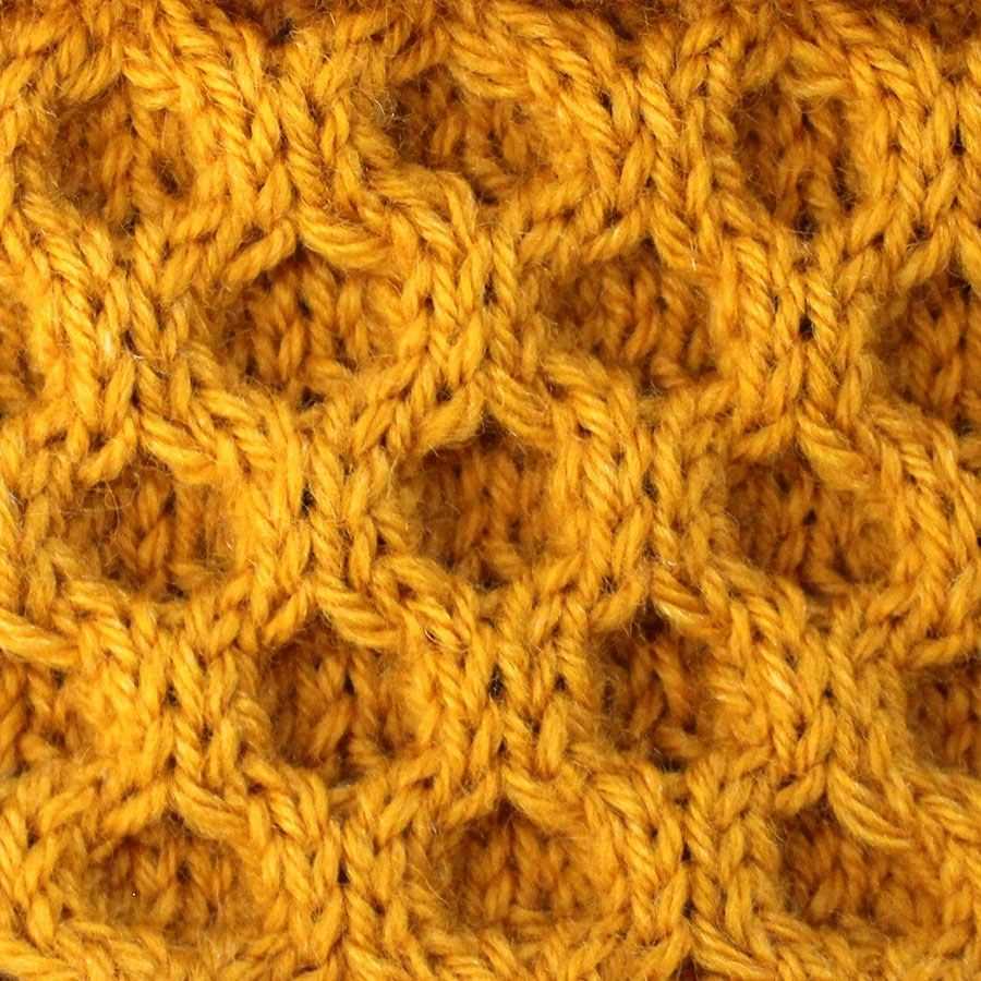 Honeycomb knit pattern