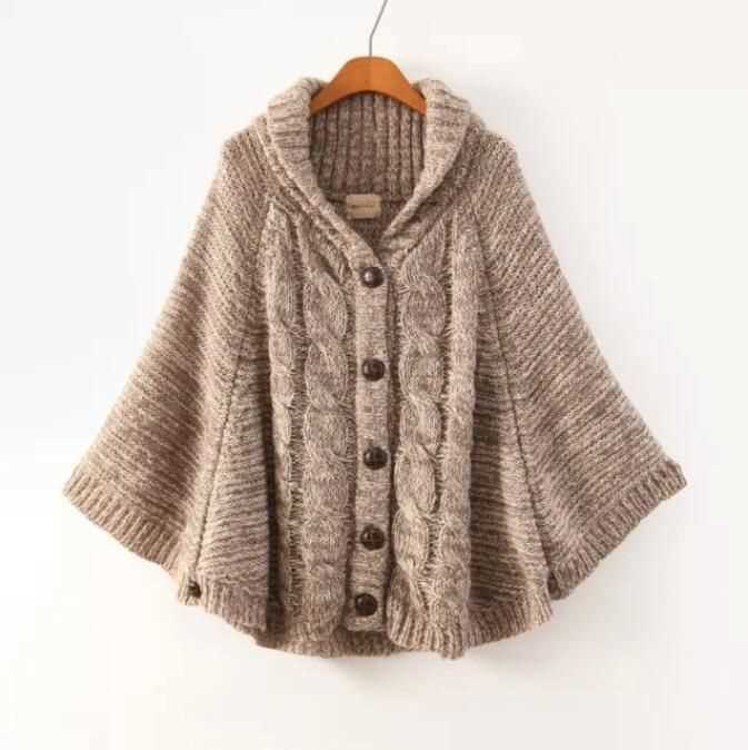 Hooded cape knitting pattern