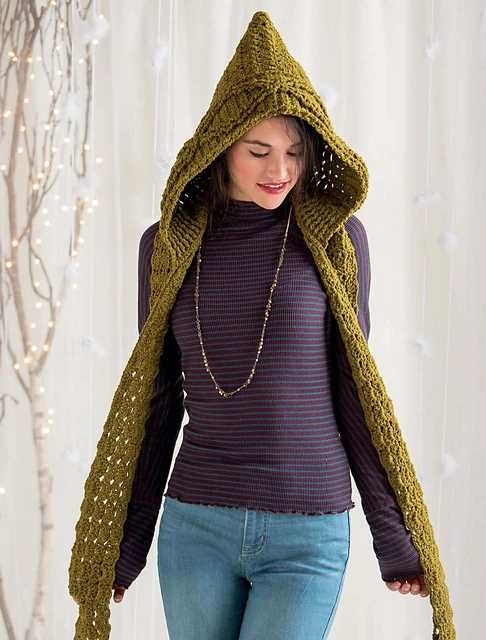 Hooded scarf knitting pattern ravelry