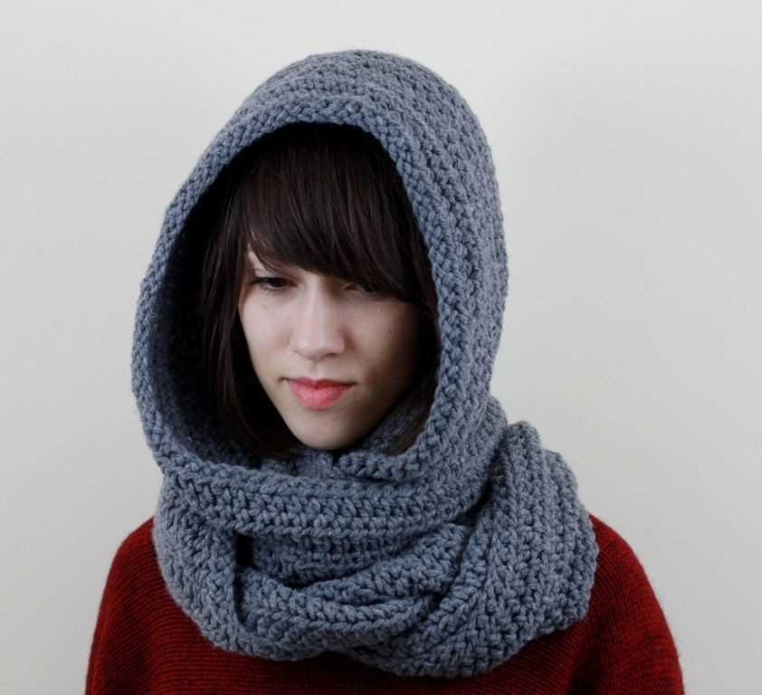 Hooded scarves knitting patterns