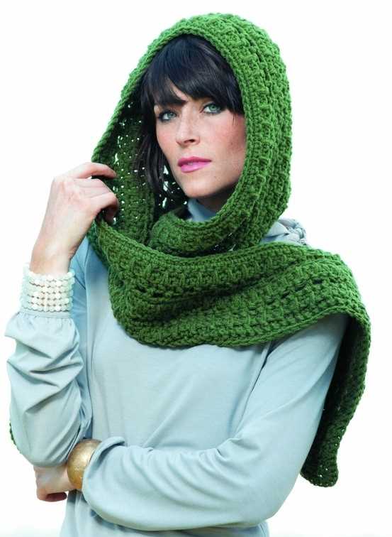 Hooded scarves knitting patterns