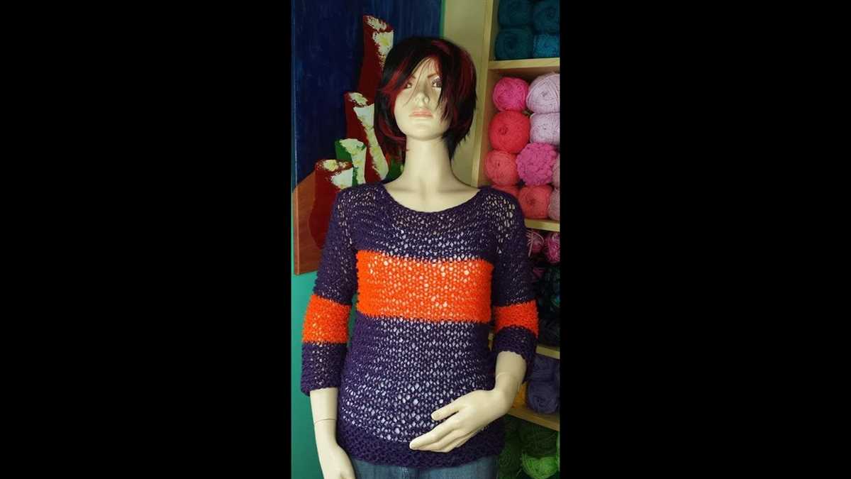 How to knit a sweater without a pattern