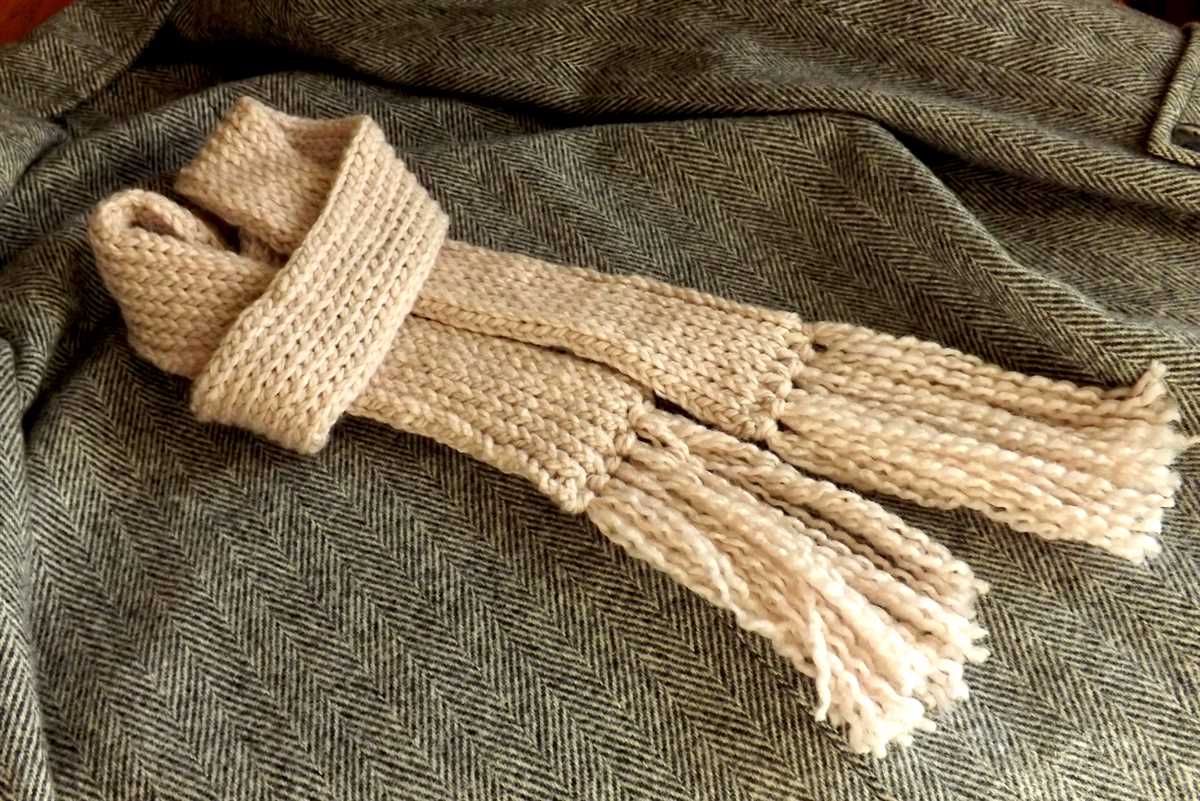 How to knit a patterned scarf