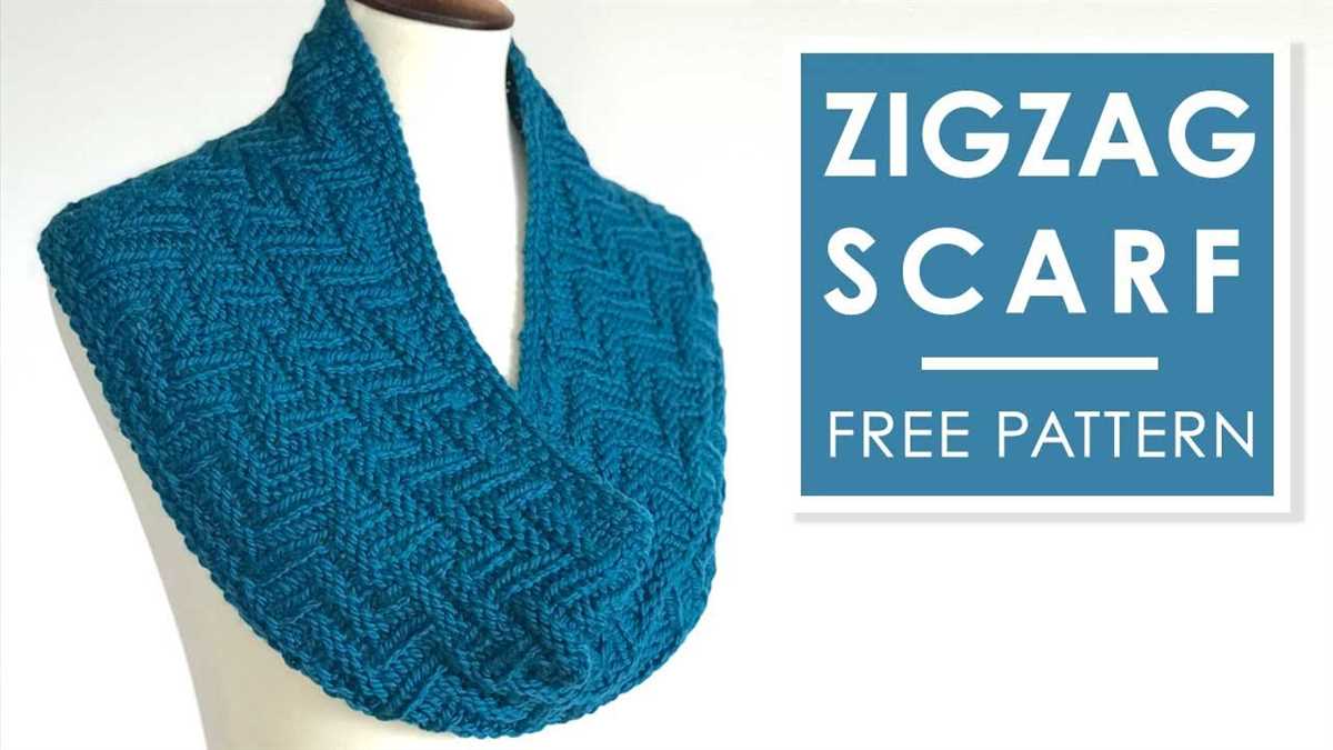 How to knit zig zag pattern