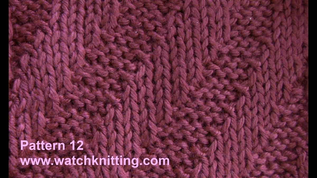In the loop free knitting patterns
