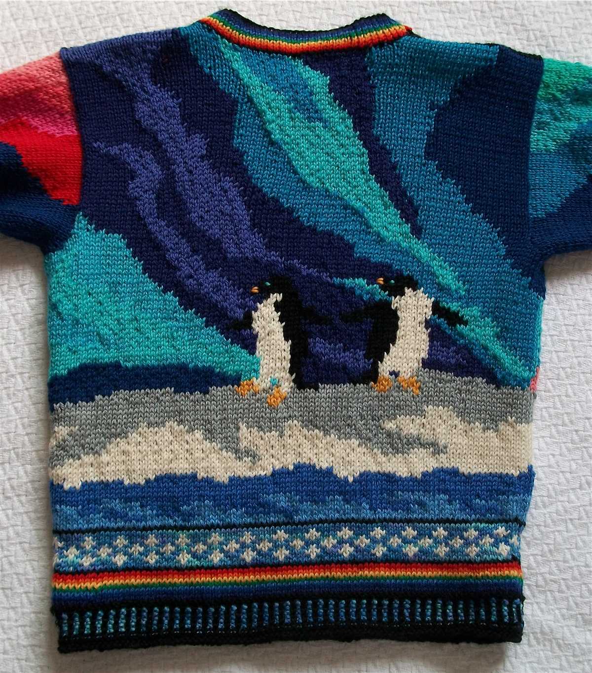Intarsia knit pattern