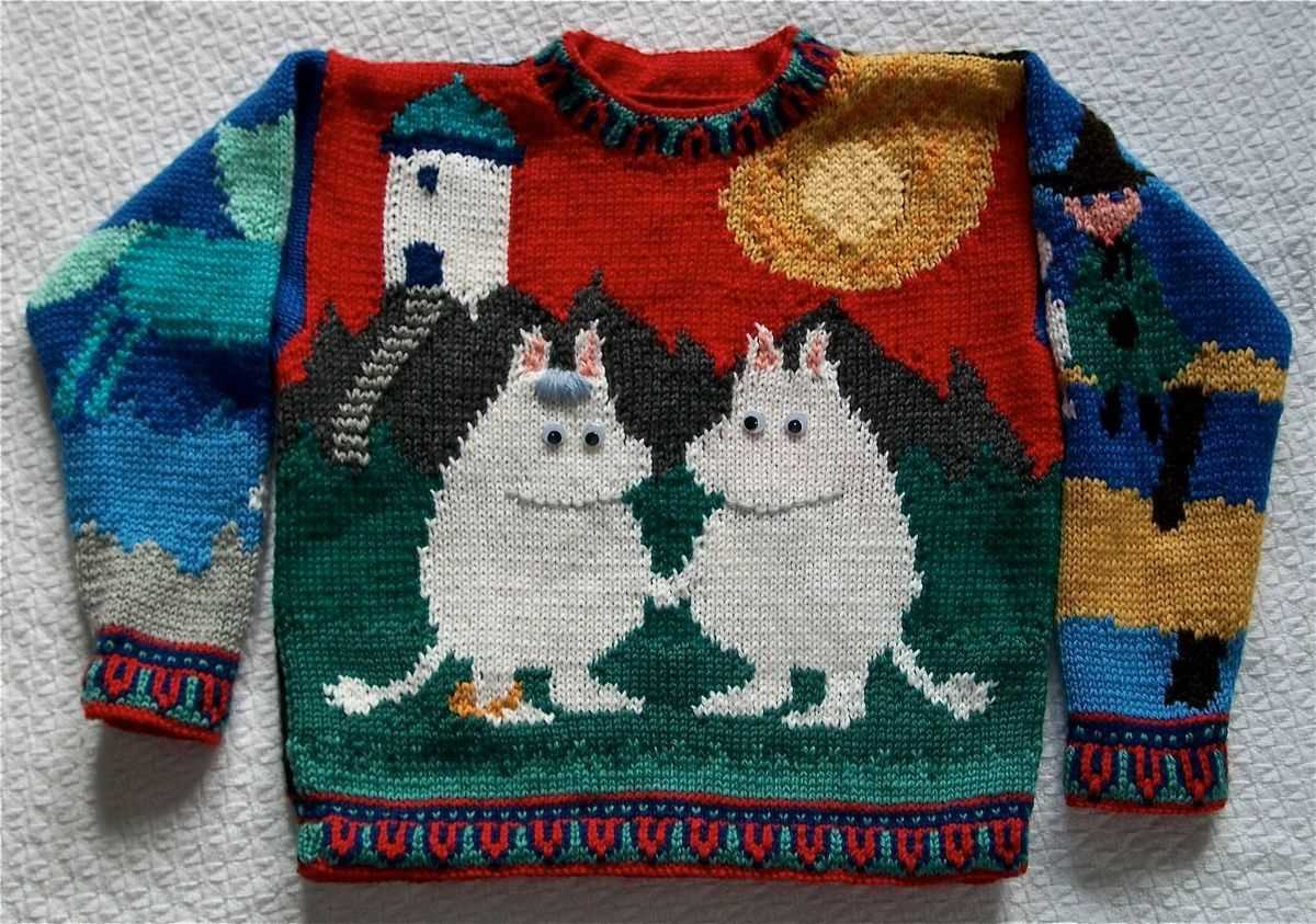 Intarsia knit pattern