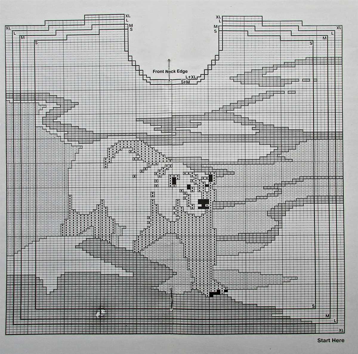 Intarsia knit pattern