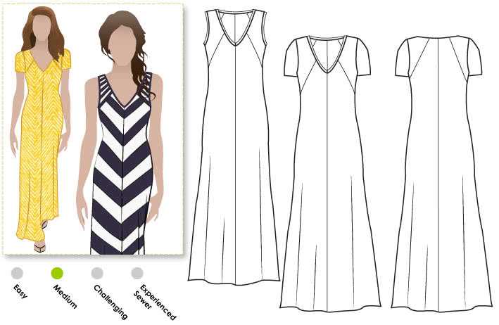 Jersey knit dress pattern