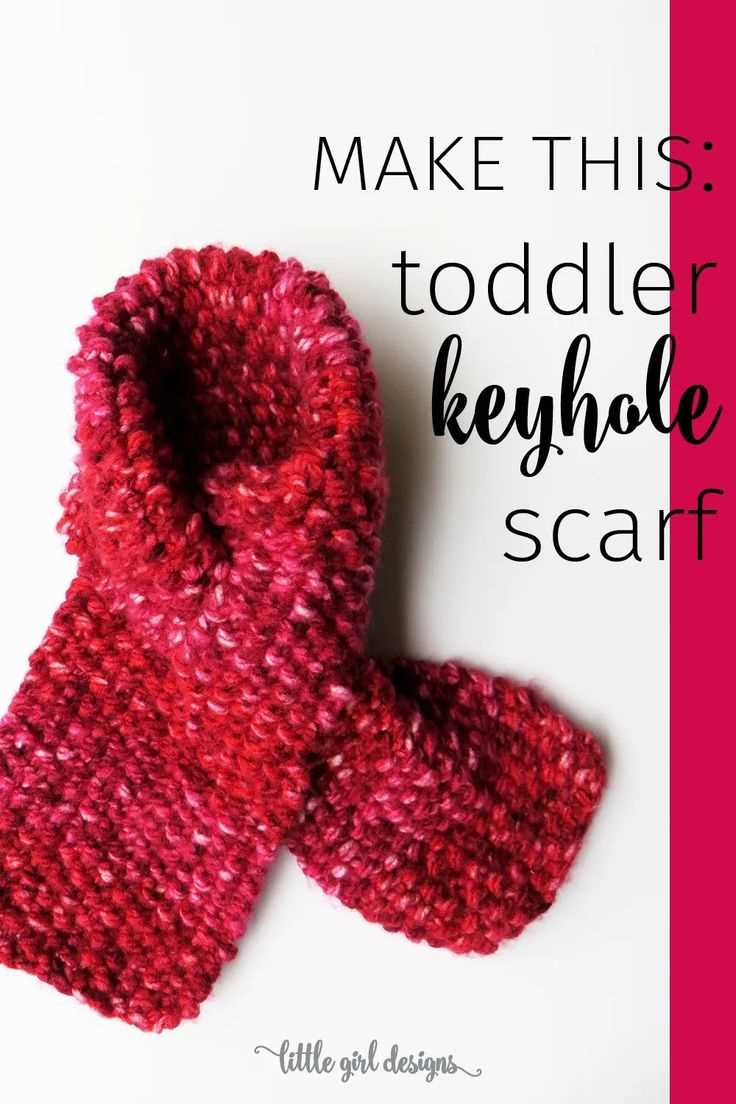 Keyhole knit scarf pattern free
