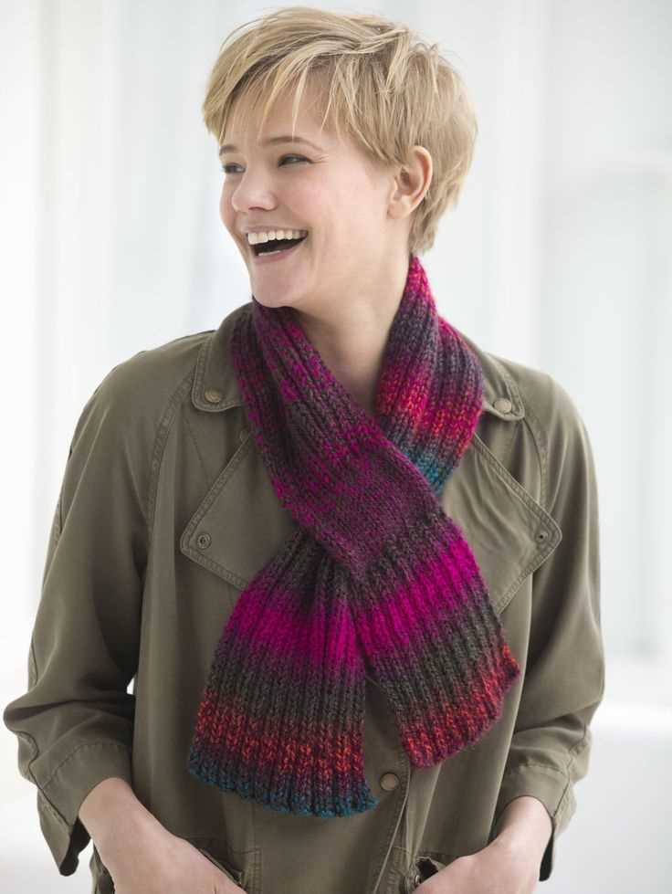 Keyhole knit scarf pattern free