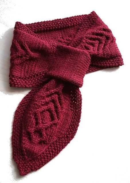 Keyhole knit scarf pattern free