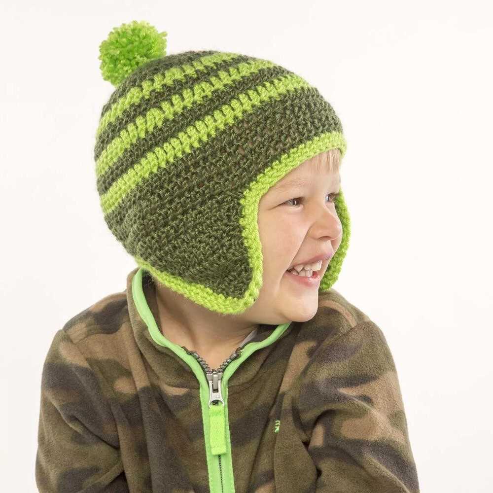 Kids knitted hat pattern