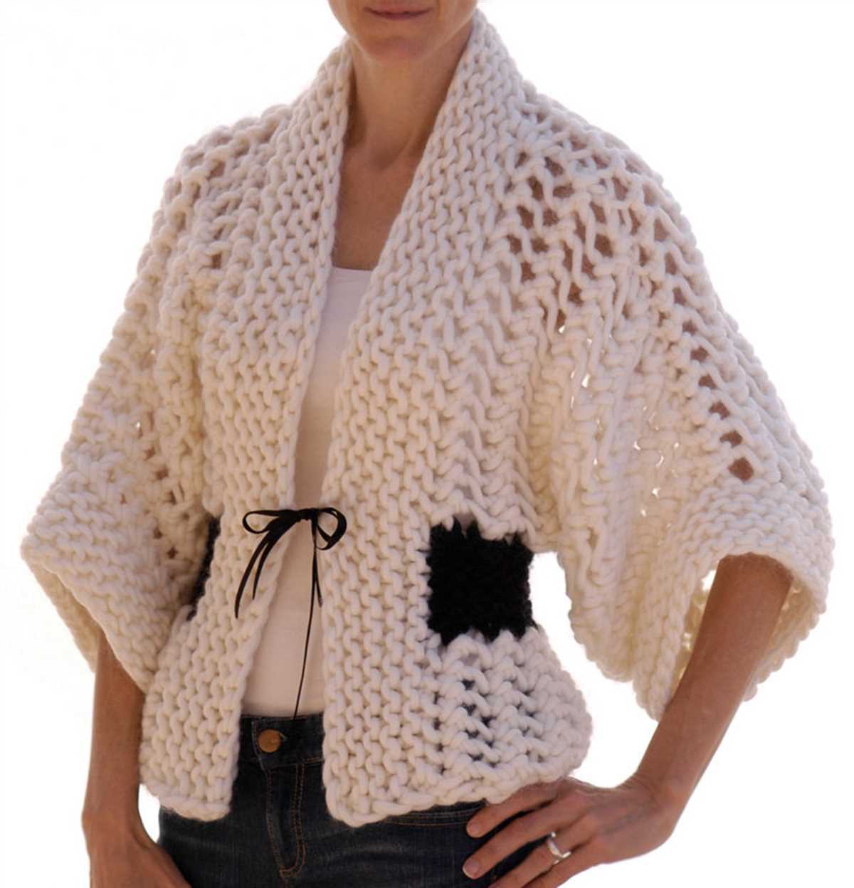 Kimono vest knitting pattern
