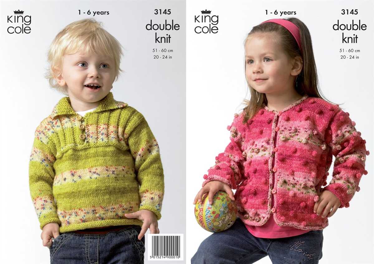King cole knitting pattern 3703