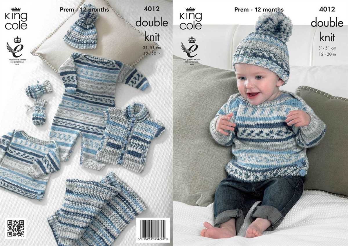 King cole knitting pattern 3703