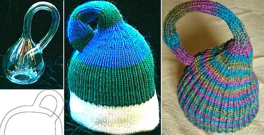 Klein bottle knitting pattern