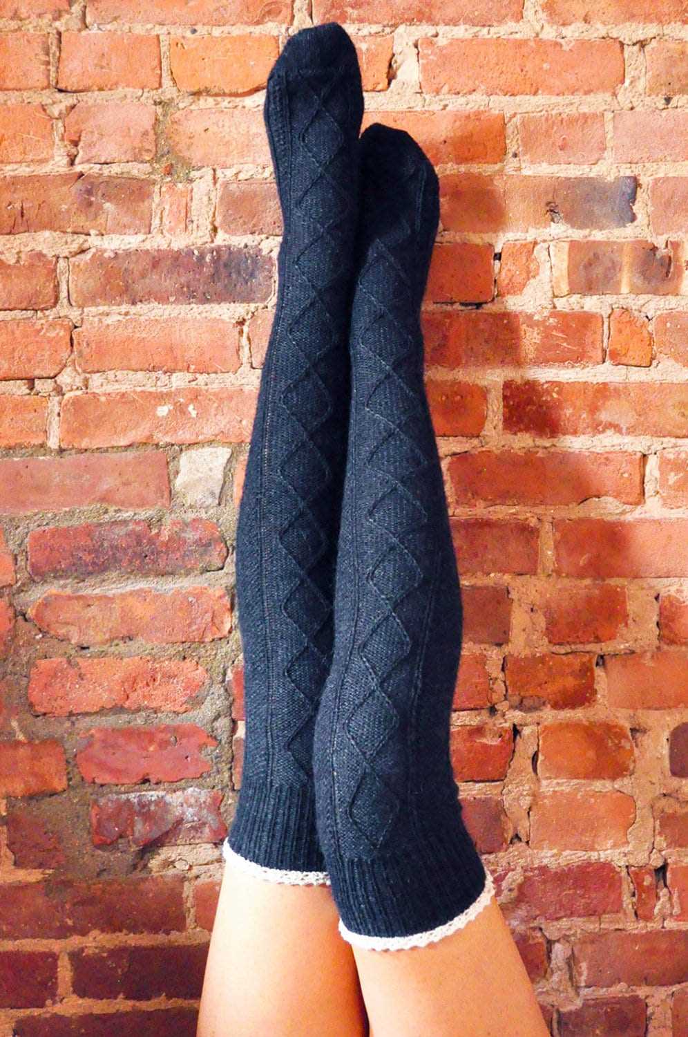 Knee socks knitting pattern