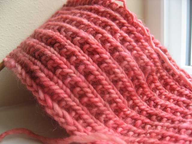 Knit 1 purl 1 scarf pattern