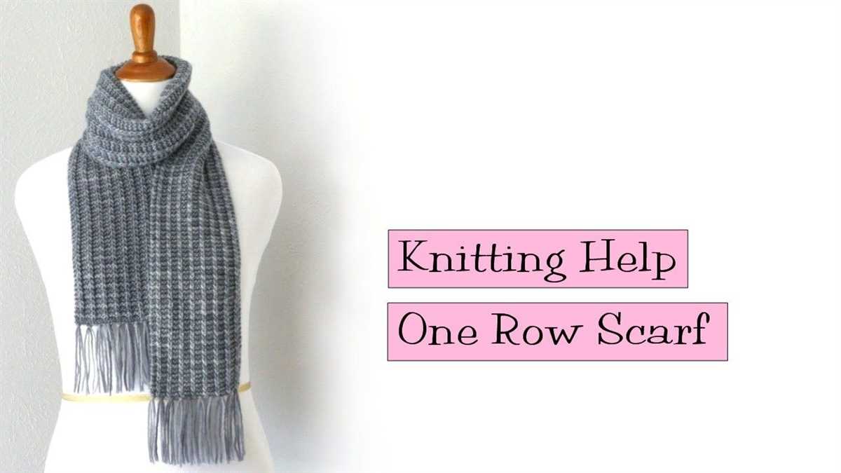 Knit 1 purl 1 scarf pattern